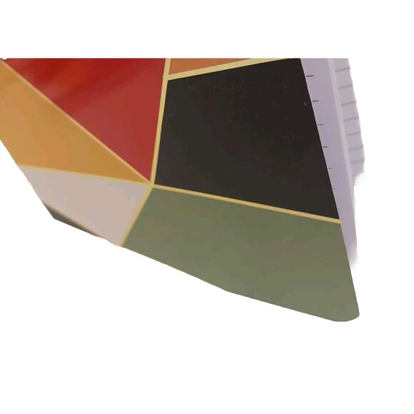 Notebook Journal ARTSY GOLD LEAF Geometric Modern Lined Composition Stationary - Picture 10 of 16